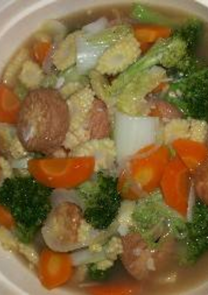 Foto resep capcay lima warna