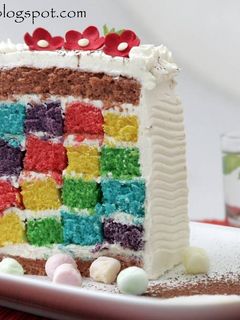 Foto resep Domino Rainbow Cake