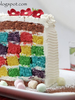 Foto resep Domino Rainbow Cake