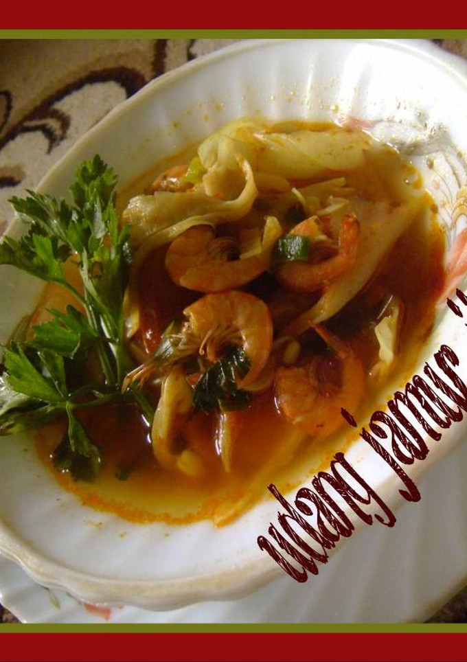 Foto resep Udang Jamur Jjigae