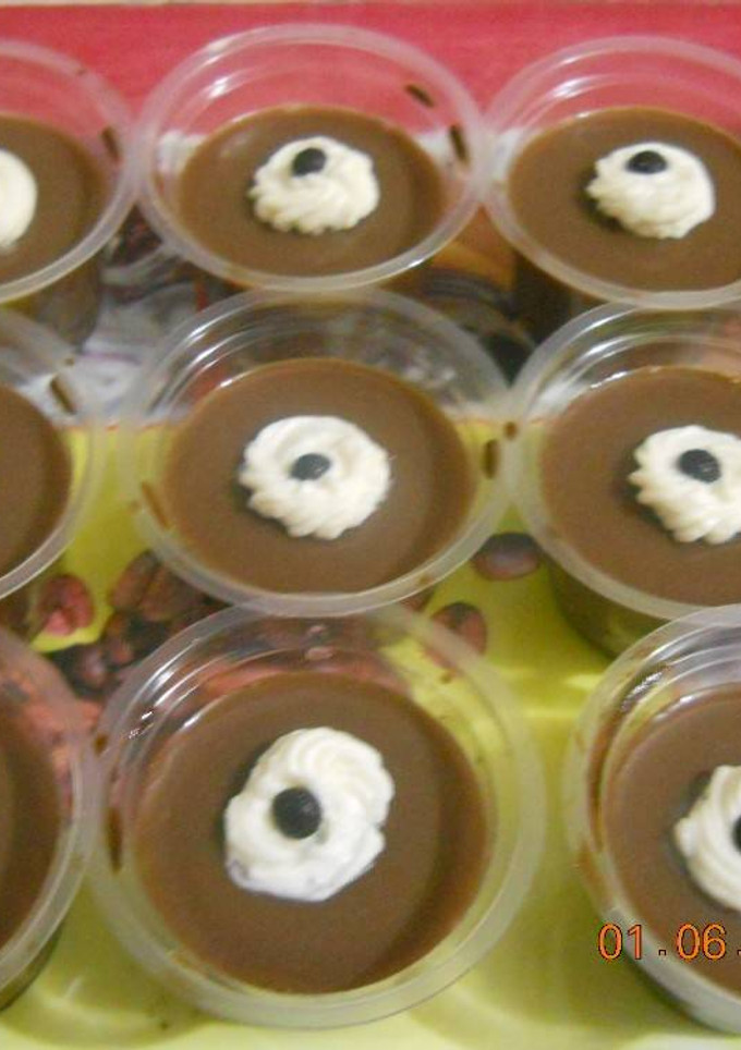 Foto resep puding sutra coklat