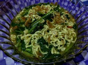 Foto resep Mie Kuah Sawi Hijau