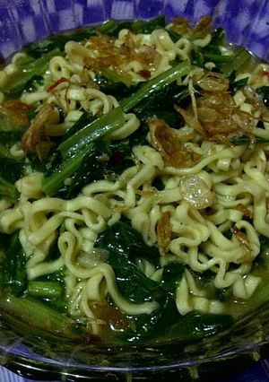Foto resep Mie Kuah Sawi Hijau