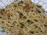 spaghetti aglio olio campur-campur