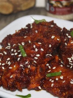 Foto resep Korean Style Spicy Chicken Wing (Fried version)