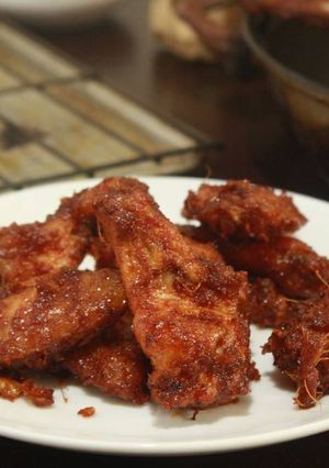 Foto resep Korean Style Spicy Chicken Wing (Baked version)