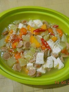 Foto resep KOREAN TOFU SPICY SOUP