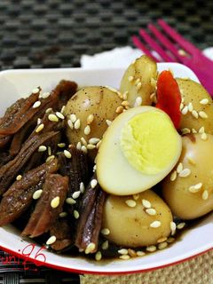 Foto resep Jangjorim ( Salty Beef & Quail Eggs )