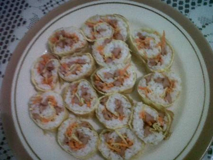 Cara Gampang Membuat Resep Rice Egg Roll yang Lezat Anti Ribet, Menggugah Selera