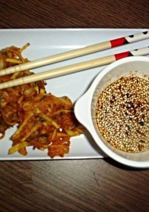 Foto resep Sweet Potato and Kim Chi Pancakes
