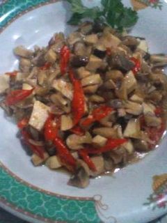 Foto resep tumis jamur merang saus tiram