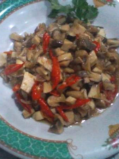 Foto resep tumis jamur merang saus tiram