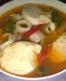 Soondubu jjigae (hot and spicy soft tofu stew: 순두부찌개)