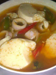 Foto resep Soondubu jjigae (hot and spicy soft tofu stew: 순두부찌개)