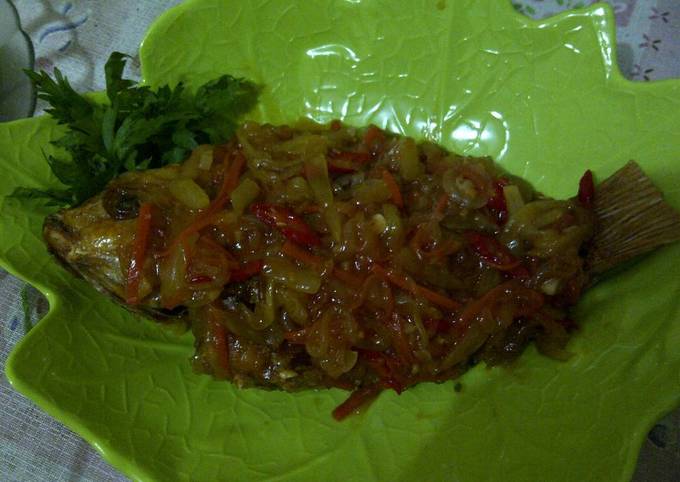 Resep Ikan Nila Saus Mangga oleh Santi Djap - Cookpad