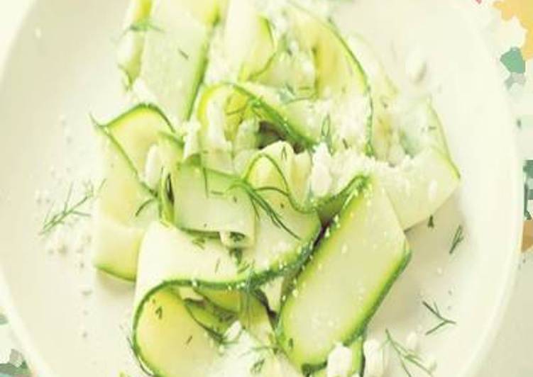 Resep Zucchini Simple Salad Yang Renyah