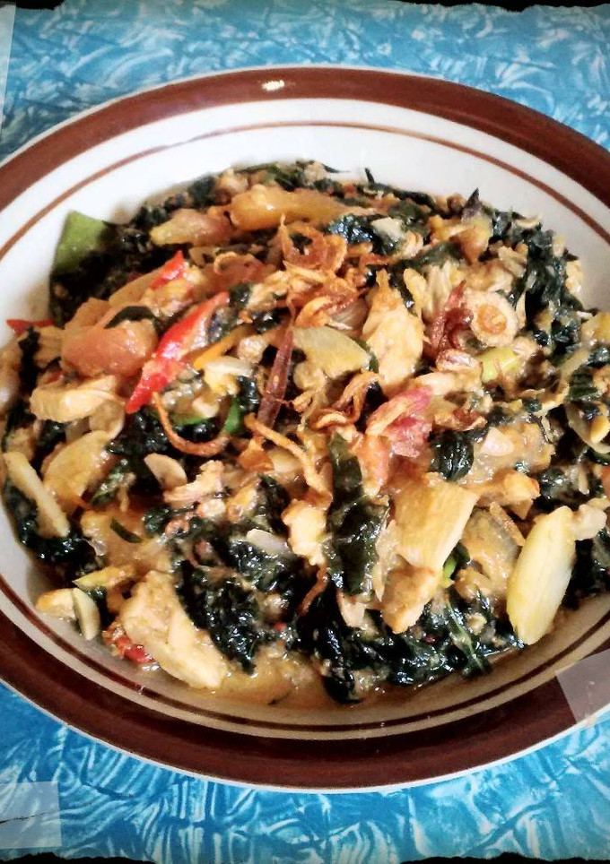 Foto resep Tumis daun singkong suka-suka