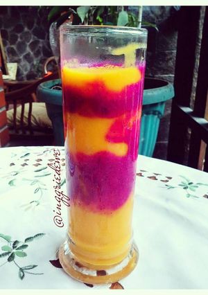 Foto resep colorful smoothies
