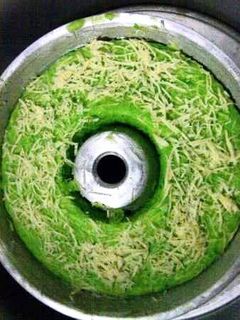 Foto resep cake kukus pandan keju ala jtt