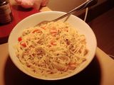 Salmon Spicy Spaghetti