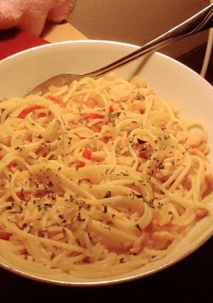 Foto resep Salmon Spicy Spaghetti
