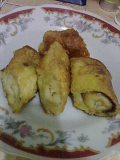 Foto resep Roti Gulung Pisang Coklat