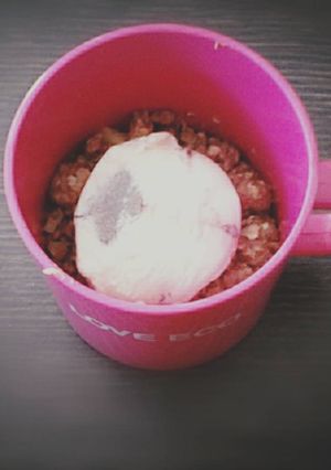 Foto resep Apple crisp in mug with microwave