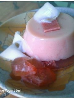 Foto resep Puding Yogurt Leci