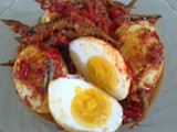 Telur Balado Ikan Teri sederhana