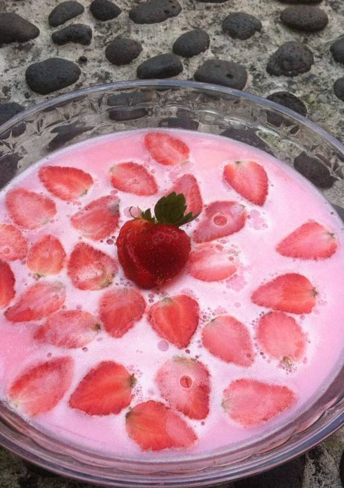 Foto resep Puding Yoghurt strawberry