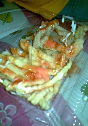 Foto resep Kentang Goreng dan Jamur Crispy Saos Mayo