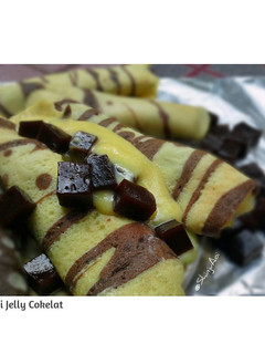 Foto resep Crepes isi Jelly Cokelat