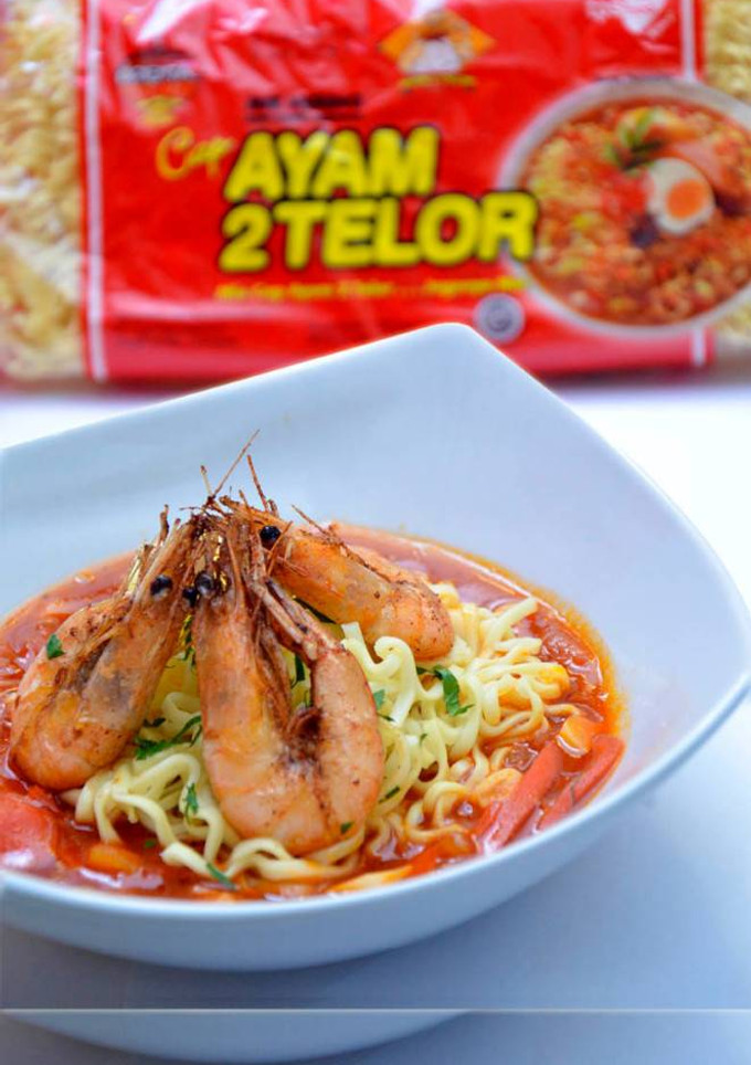 Foto resep Mie Udang Saus Sosis bolognaise