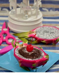 Foto resep Dragon Fruit Chocolate Mousse