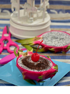 Foto resep Dragon Fruit Chocolate Mousse