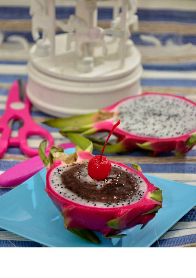 Foto resep Dragon Fruit Chocolate Mousse