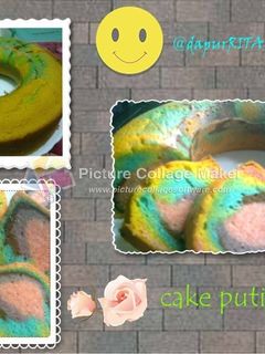 Foto resep CAKE PUTEL PELANGI