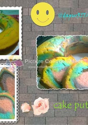 Foto resep CAKE PUTEL PELANGI