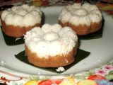 Putu Ayu Ketan Putih Cokelat