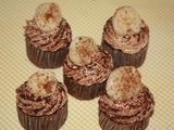Steam Chocolate Banana Cupcake with Milo Milk Icing