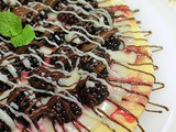 Pizza Singkong berTopping Yoghurt Ganache & Blackberry