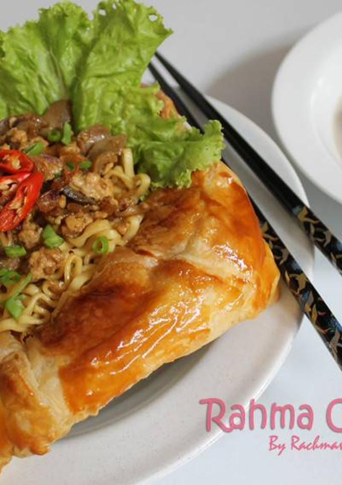 Foto resep Cuwie Mie Ayam Jamur in a Puff Pastry Bowl