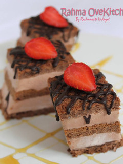 Foto resep Almond Chocolate Ice Cream Cake