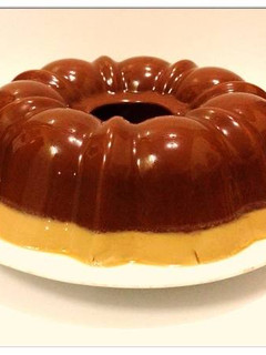 Foto resep Puding Cokelat Kacang Lapis Moka
