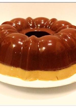 Foto resep Puding Cokelat Kacang Lapis Moka