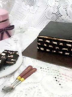 Foto resep Russian Black N White Chocolate Cake