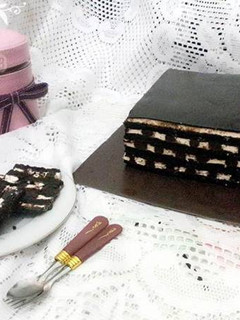 Foto resep Russian Black N White Chocolate Cake