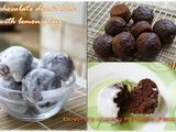 Choco Donat Holes with Lemon Glaze