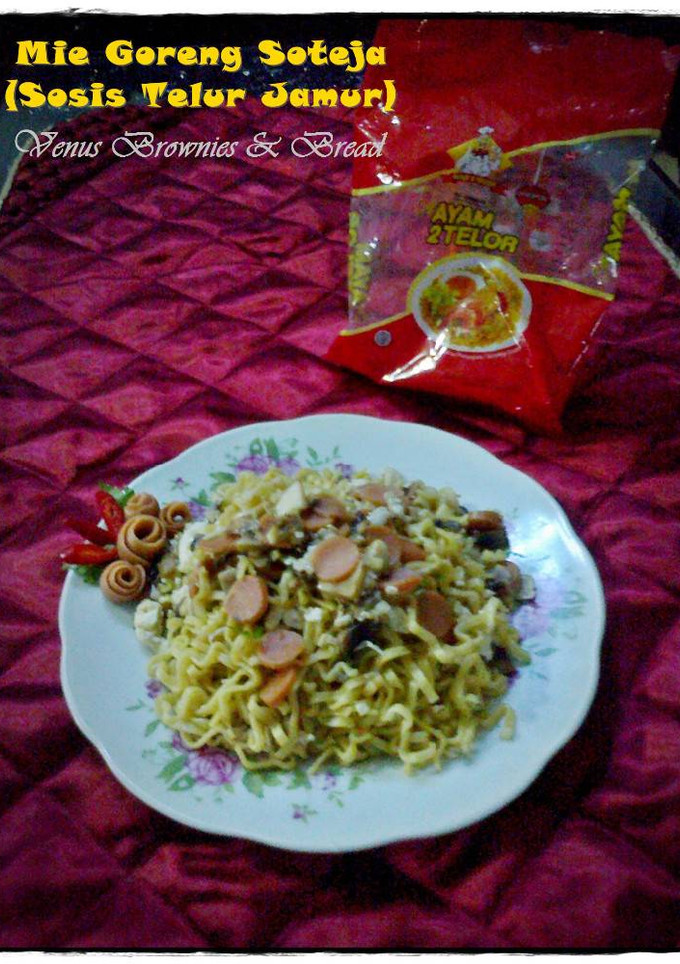 Foto resep Mie Goreng Soteja (Sosis Telur Jamur)