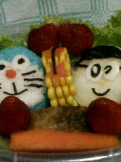 Foto resep Dora Emon dan Nobita bento